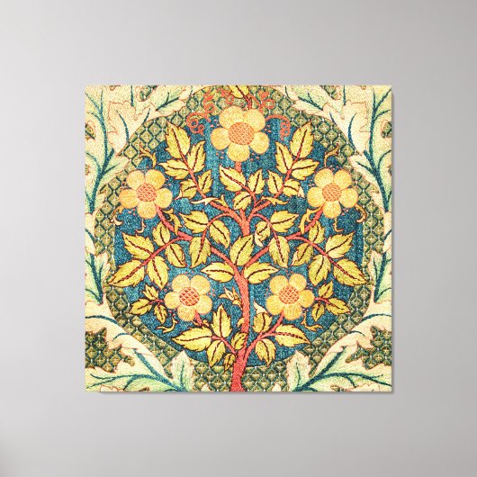 William Morris Roos Wreath Canvas Afdruk (Voorkant)