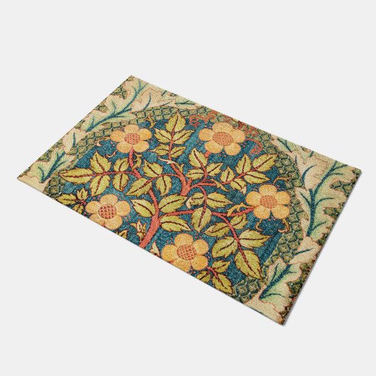 William Morris Roos Wreath Deurmat (Schuin)