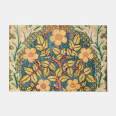 William Morris Roos Wreath Deurmat (Voorkant)