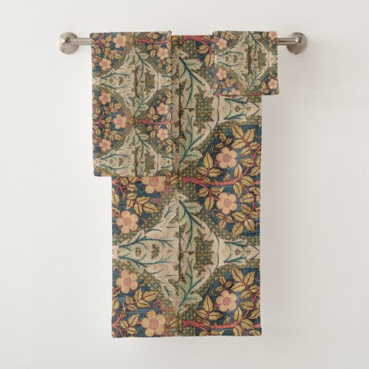 William Morris Roos Wreath  Flowering Roos Bad Handdoek (Insitu)