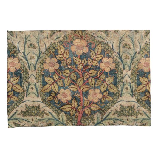 William Morris Roos Wreath  Flowering Roos Kussensloop (Voorkant-Rechts)