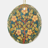 William Morris Roos Wreath Keramisch Ornament (Links)
