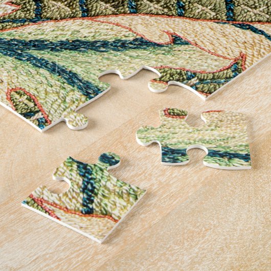 William Morris Roos Wreath Legpuzzel (Zijkant)