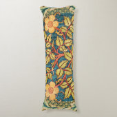 William Morris Roos Wreath Lichaamskussen (Voorkant Verticaal)