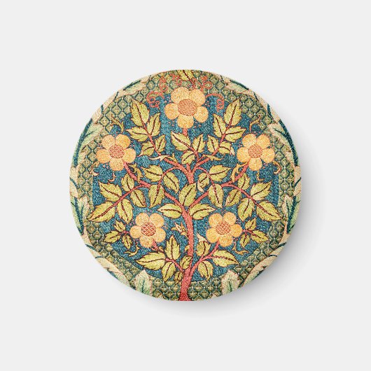 William Morris Roos Wreath Magneet (Voorkant)