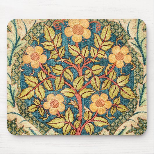 William Morris Roos Wreath Muismat (Voorkant)