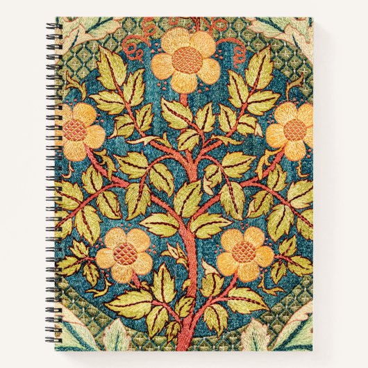 William Morris Roos Wreath Notitieboek (Voorkant)