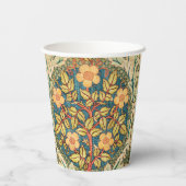 William Morris Roos Wreath Papieren Bekers (Achterkant)