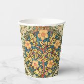 William Morris Roos Wreath Papieren Bekers (Voorkant)