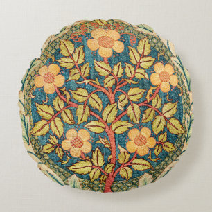 William Morris Roos Wreath Rond Kussen