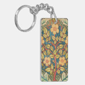 William Morris Roos Wreath Sleutelhanger (Voorkant Links)