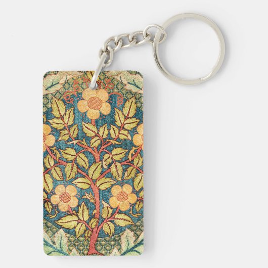 William Morris Roos Wreath Sleutelhanger (achterkant)