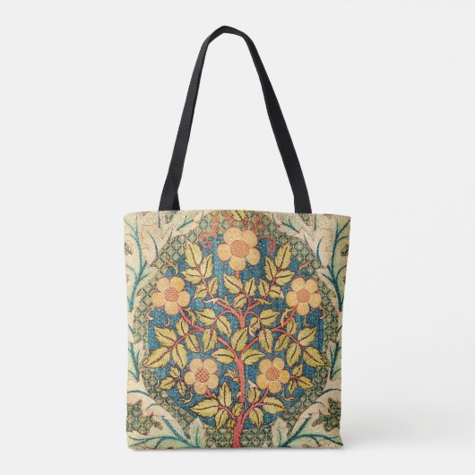 William Morris Roos Wreath Tote Bag (Achterkant)