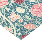 William Morris Rose Goud Groen Blauw Bloempatroon Korte Tafelloper (Hoek)