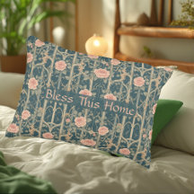 William Morris Rose Trellis Bless This Home Bloems