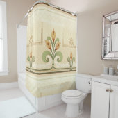 William Morris Row of Lilies Douchegordijn (In situ)