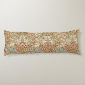 William Morris  roze blauw wit groen Lichaamskussen (Achterkant)