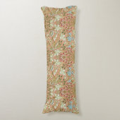 William Morris  roze blauw wit groen Lichaamskussen (Voorkant Verticaal)