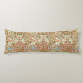 William Morris roze blauw wit groen Lichaamskussen (Voorkant)