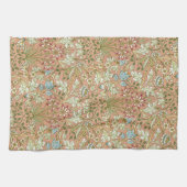 William Morris roze blauw wit groen Theedoek (Horizontaal)