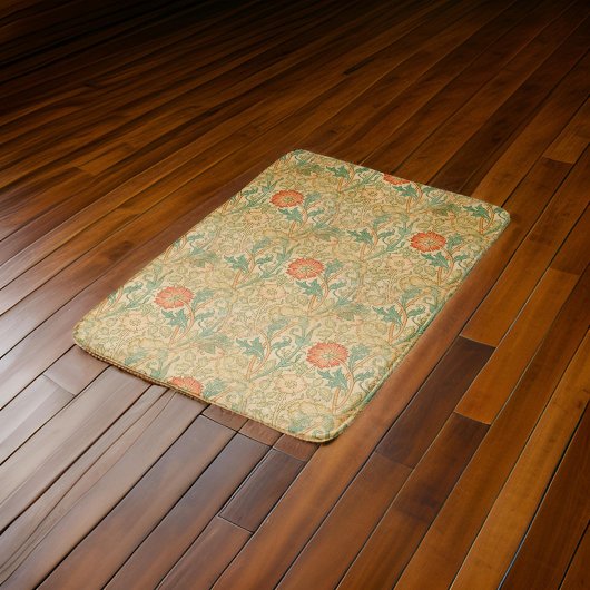 William * Morris Roze en Roos 1896 Geel | Badmat