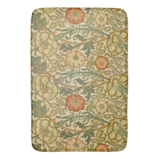 William Morris -  roze en Roos Badmat (Voorkant Verticaal)