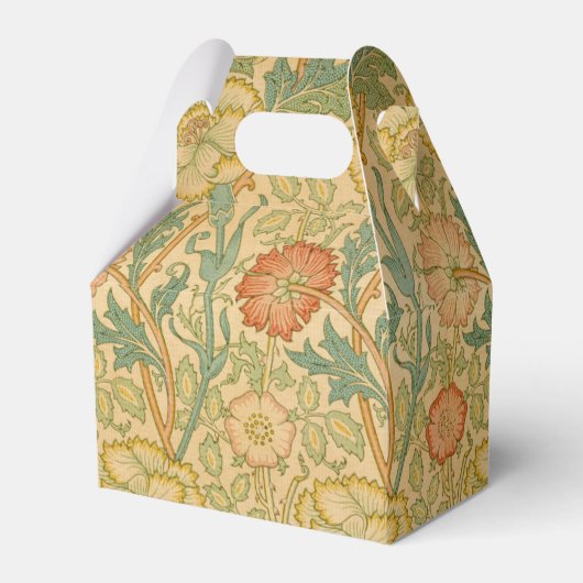 William Morris - roze en Roos Bedankdoosjes (Voorkant Zijde)