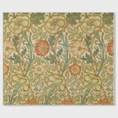 William Morris -  roze en Roos Cadeaupapier (Vlak)