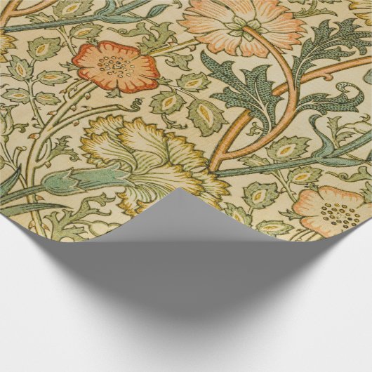 William Morris - roze en Roos Cadeaupapier (Hoek)