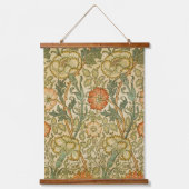 William Morris -  roze en Roos Hangend Wandkleed (Voorkant)