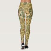 William Morris -  roze en Roos Leggings (Achterkant)