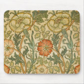 William Morris -  roze en Roos Muismat (Voorkant)