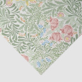 William Morris - roze & gele lentebloemen Tissuepapier (Detail)