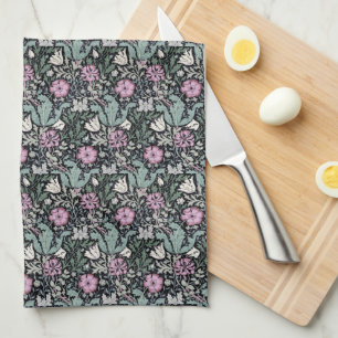 William Morris Roze Klaproos Botanische Victoriaan Theedoek