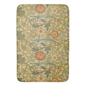 William Morris Roze Roos Bloemrand Kunst Badmat (Voorkant Verticaal)