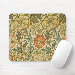 William Morris Roze Roos Bloemrand Kunst Muismat