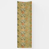 William Morris Roze Roos Rand Bloemstuk Spandoek (Verticaal)