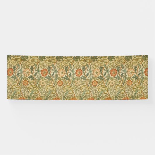 William Morris Roze Roos Rand Bloemstuk Spandoek (Horizontaal)