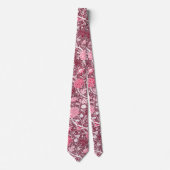 William Morris Roze Roze Goud Bloempatroon Stropdas (Voorkant)