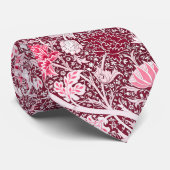 William Morris Roze Roze Goud Bloempatroon Stropdas (Opgerold)