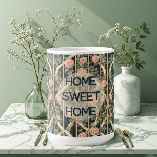 William Morris Roze Rozen Tralie Thuis Sweet Home Koffiemok