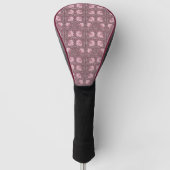 William Morris roze tulpen,  Victoriaans Golfheadcover (Voorkant)