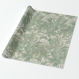 William Morris Saliegroen Tulp Patroon: Vintage Cadeaupapier