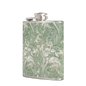 William Morris Saliegroene Tulp Patroon: Vintage Heupfles (Links)