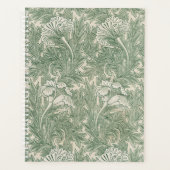 William Morris Saliegroene Tulp Patroon: Vintage Planner (Voorkant)