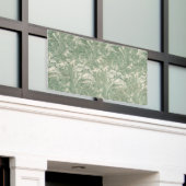 William Morris Saliegroene Tulp Patroon: Vintage Spandoek (Buitenkant Gebouw)