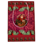 William * Morris Santa Bourgogne Medium Cadeauzakje (Voorkant)