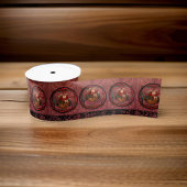 William * Morris Santa Claus Bourgondië Satijnen Lint