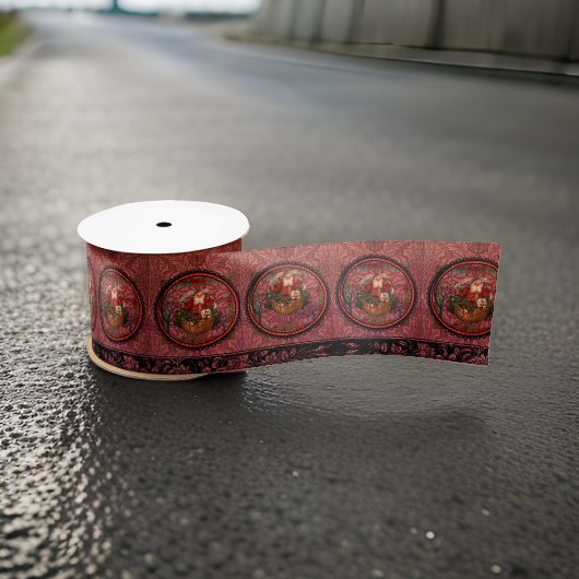 William * Morris Santa Claus Bourgondië Satijnen Lint