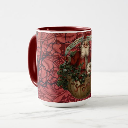 William * Morris Santa Claus Bourgondische thee Mok (Voorkant links)